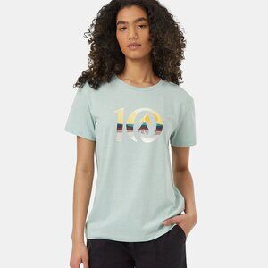 Ten Tree. T-Shirt. Light Mint. Multi Color Ten Tree Logo. Size M. Womens.